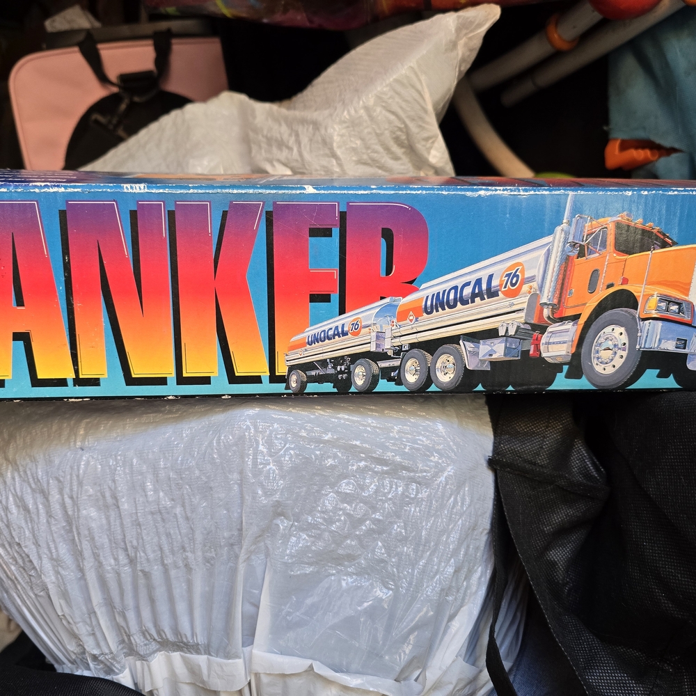 Tanker Truck Toy - Blue and Orange